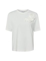 Marie Lund Koszulka Kobiety Bawełna (100%) biały, L. Białe t-shirty damskie Marie Lund, l, z aplikacjami, z bawełny, bez kołnierzyka. Za 89.95 zł.