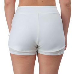 Short Mizuno Flex Woman. Białe szorty męskie Mizuno, bez wzorów, z meshu. Za 93.99 zł.