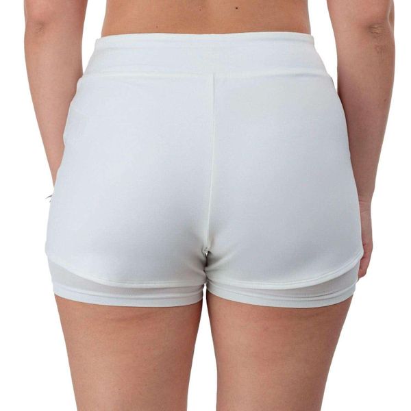 Short Mizuno Flex Woman. Białe szorty męskie Mizuno, bez wzorów, z meshu. Za 93.99 zł.
