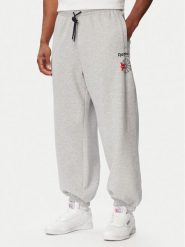 Reebok Spodnie dresowe Eryk RK25733CCM Szary jasny Regular Fit. Szare spodnie dresowe męskie Reebok, bez wzorów, z dresówki. Za 219.99 zł.