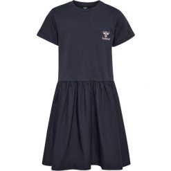 Sukienka dla dziewczynki Hummel Maria. Niebieskie sukienki dziewczęce HUMMEL, bez wzorów, z dzianiny, eleganckie, bez ramiączek. Za 194.00 zł.