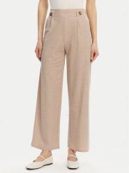 JDY Spodnie materiałowe Birdie Geggo 15320882 Beżowy Regular Fit. Brązowe spodnie materiałowe damskie JDY, bez wzorów, z materiału. Za 79.99 zł.