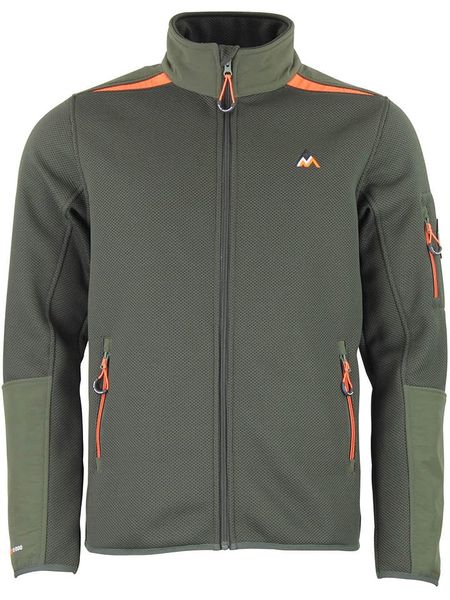 Peak Mountain Kurtka polarowa "Capron" w kolorze khaki rozmiar: M. Brązowe kurtki męskie Peak Mountain, m, bez wzorów, z polaru, bez kaptura. Za 260.99 zł.