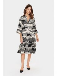 SAINT TROPEZ Sukienka w kolorze beżowym rozmiar: XXL. Brązowe sukienki damskie Saint Tropez, xxl, bez wzorów, z wiskozy, bez kołnierzyka, bez ramiączek, midi, rozkloszowane. Za 104.99 zł.