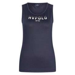 Damski tank top techniczny HV Polo Annabel. Niebieskie topy damskie HV POLO, bez wzorów, bez kołnierzyka. Za 251.50 zł.