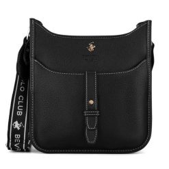 Torebka Beverly Hills Polo Club. Czarne listonoszki damskie Beverly Hills Polo Club, bez wzorów, bez dodatków. Za 179.99 zł.