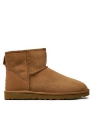 Ugg Śniegowce M Classic Mini 1002072 Brązowy. Brązowe buty zimowe męskie Ugg, ze skóry, bez zapięcia. Za 849.99 zł.