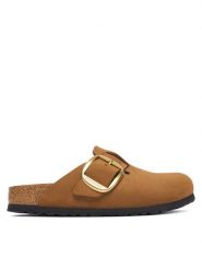Birkenstock Klapki Boston Big Buckle Tonal 1032949 Pomarańczowy. Brązowe klapki damskie Birkenstock, bez wzorów, ze skóry, bez obcasa. Za 779.99 zł.