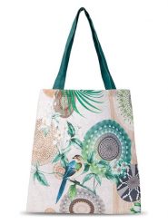 Hip Shopper bag "Tonrar" w kolorze kremowo-zielonym - 45 x 40 cm rozmiar: 40x45 cm. Brązowe shopper bag damskie Hip, bez wzorów, z materiału, na ramię, bez dodatków. Za 39.49 zł.