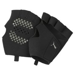 Rękawiczki treningowe Essential Premium Grip z odciętymi palcami PUMA Black. Czarne rękawiczki damskie Puma, bez wzorów, z elastanu. W wyprzedaży za 104.00 zł.