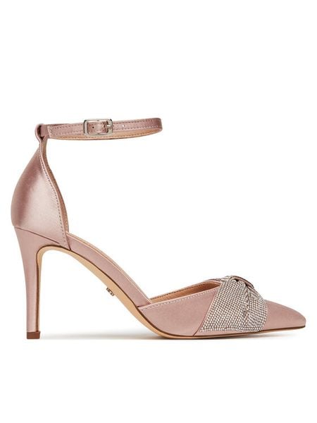 DeeZee Szpilki 2024-30 Beżowy. Brązowe szpilki DeeZee, bez wzorów, z materiału, bez obcasa. Za 139.99 zł.