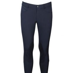 Spodnie z lejem kolanowym Harry's Horse Liciano. Niebieskie spodnie materiałowe męskie HARRYS HORSE, bez wzorów, z elastanu, z podwyższonym stanem. Za 321.00 zł.