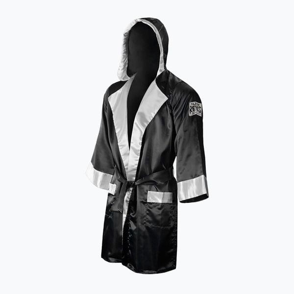 Szlafrok bokserski Cleto Reyes Satin Boxing Hoodie. Czarne szlafroki damskie CLETO REYES, l, bez wzorów, z materiału. Za 699.99 zł.