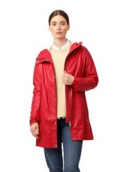 Ilse Jacobsen Płaszcz przeciwdeszczowy w kolorze czerwonym rozmiar: 40. Czerwone kurtki przeciwdeszczowe damskie Ilse Jacobsen, bez wzorów, sportowe. Za 174.02 zł.