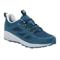 Buty trekkingowe męskie Jack Wolfskin Vojo 3 Vent Low. Niebieskie buty trekkingowe męskie Jack Wolfskin, z materiału, bez zapięcia, trekkingowe. Za 329.00 zł.