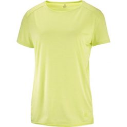 Koszulka turystyczna damska Outline summer. Żółte bluzki damskie Salomon, xs, bez wzorów, z materiału, bez ramiączek. Za 179.99 zł.