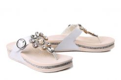 RIEKER V1461-90 silver/platinum, klapki japonki damskie. Brązowe klapki damskie Rieker, bez wzorów, bez obcasa. Za 287.92 zł.