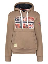 Geographical Norway Bluza "Gpepe2" w kolorze jasnobrązowym rozmiar: L. Brązowe bluzy z kapturem damskie Geographical Norway, l. Za 105.38 zł.