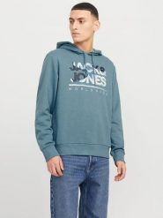 Jack & Jones Bluza w kolorze niebieskim rozmiar: XL. Niebieskie bluzy z kapturem męskie Jack & Jones, xl. Za 96.14 zł.