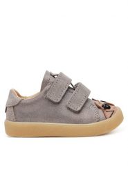 Mrugała Sneakersy Maki Kitty 3180/5-84 Srebrny. Szare buty sportowe dziewczęce Mrugała, bez wzorów, ze skóry, bez zapięcia. Za 249.99 zł.