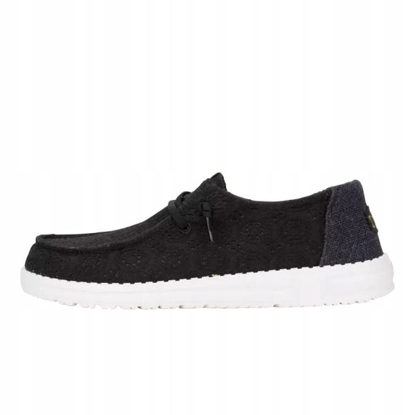 HeyDude Damskie Mokasyny Wendy Eyelet Lace. Czarne mokasyny damskie Hey dude, z materiału. Za 199.00 zł.