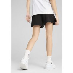 Damskie lekkie szorty z wysokim stanem i małym logo No.1 ESS 4" PUMA Black. Czarne szorty damskie Puma, bez wzorów, eleganckie, z podwyższonym stanem. W wyprzedaży za 94.00 zł.