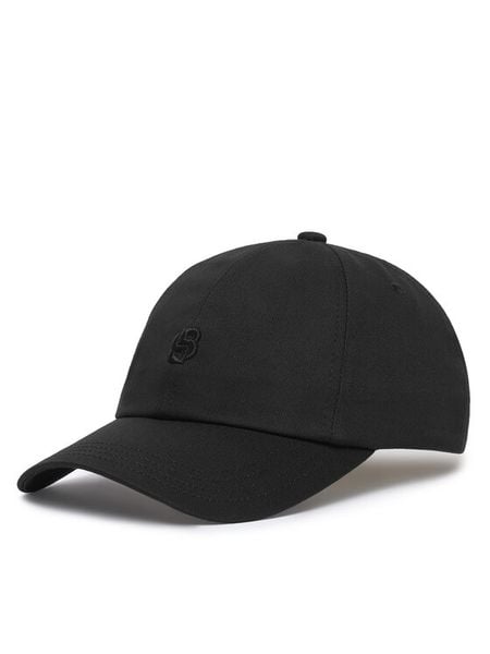 BOSS Czapka z daszkiem Ari B Icon 50567665 Czarny. Czarne czapki z daszkiem damskie Boss, bez wzorów, z bawełny. Za 179.99 zł.