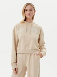 Guess Bluza V5GQ09 KCRP0 Beżowy Relaxed Fit. Brązowe bluzy bez kaptura damskie Guess, xxs, z bawełny. Za 279.99 zł.