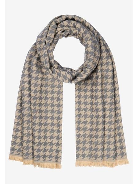 More & More Szal w kolorze beżowo-niebieskim rozmiar: onesize. Brązowe szaliki i kominy damskie MORE & MORE, bez wzorów, z materiału. Za 130.81 zł.