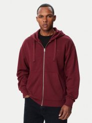 HUGO Bluza Dapozip 50548651 Bordowy Relaxed Fit. Czerwone bluzy bez kaptura męskie Hugo, m, z bawełny. Za 599.99 zł.