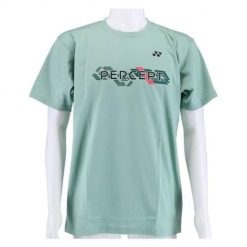 Koszulka sportowa męska Yonex Percept. Zielone t-shirty sportowe męskie YONEX, l, z materiału, bez ramiączek, na fitness i siłownię. Za 248.00 zł.