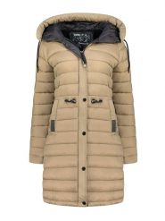 Canadian Peak Płaszcz pikowany "Batigeak" w kolorze beżowym rozmiar: XXL. Brązowe płaszcze damskie Canadian Peak, xxl, bez wzorów. Za 275.40 zł.