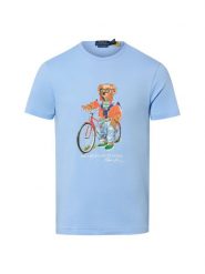 Polo Ralph Lauren Koszulka męska Mężczyźni Bawełna niebieski, S. Niebieskie koszulki polo męskie Polo Ralph Lauren, m, bez wzorów, z bawełny, bez ramiączek. Za 639.95 zł.