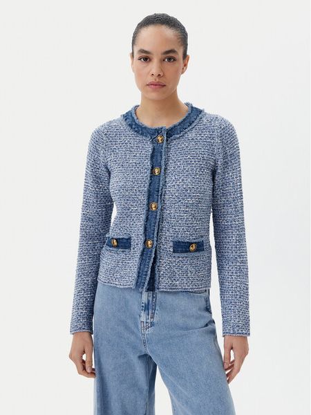 Luisa Spagnoli Marynarka Cannuccia 58589 Niebieski Regular Fit. Niebieskie marynarki i żakiety damskie Luisa Spagnoli, s, bez wzorów, z bawełny. Za 1,119.00 zł.