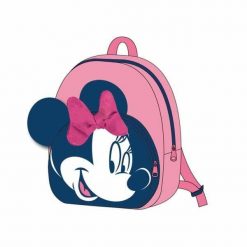 Plecak szkolny Minnie Mouse Wielokolorowy. Czerwone plecaki męskie MINI MOUSE, bez wzorów. Za 67.70 zł.