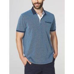 Koszulka polo męska TBS Thuanpol. Niebieskie koszulki polo męskie Tbs, l, bez wzorów, bez ramiączek. W wyprzedaży za 227.60 zł.