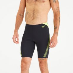 Bokserki jammer pływackie męskie Speedo. Czarne kąpielówki męskie Speedo, m, bez wzorów, z materiału, do pływania. Za 179.99 zł.