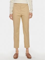 Weekend Max Mara Spodnie materiałowe Cecco 2415131032 Brązowy Slim Fit. Brązowe spodnie materiałowe damskie Weekend Max Mara, bez wzorów, z bawełny. Za 399.99 zł.