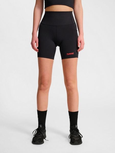Szorty damskie Hummel Hiit Intensity. Czarne spodenki sportowe damskie HUMMEL, xs, z materiału, na fitness i siłownię. Za 256.50 zł.