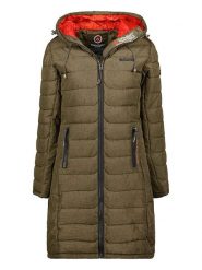 Canadian Peak Płaszcz pikowany "Aromeak" w kolorze khaki rozmiar: M. Brązowe płaszcze damskie Canadian Peak, m, bez wzorów. Za 274.24 zł.