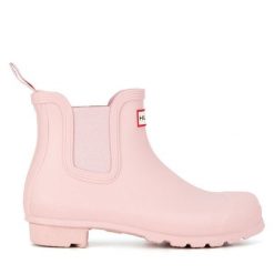 Kalosze Hunter. Czerwone kalosze damskie Hunter, bez wzorów. Za 349.99 zł.