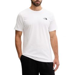 T-shirt sportowy z krótkim rękawem męski M Half Dome Photo SS Tee. Białe t-shirty męskie The North Face, m, bez wzorów, z bawełny, bez kołnierzyka. Za 129.99 zł.