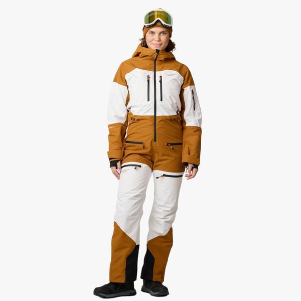 Kombinezon zimowy Narciarstwo Damska Swedemount Freeride Oddychający. Białe kombinezony damskie SWEDEMOUNT, na zimę, bez wzorów, sportowe, bez kołnierzyka, bez ramiączek. Za 1,199.00 zł.