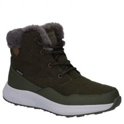 Buty do chodzenia damskie Hi-Tec Frosty Felt Wp 200. Zielone buty sportowe na co dzień damskie Hi-tec, bez wzorów, z materiału, trekkingowe. Za 443.00 zł.