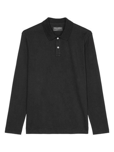 Marc O´Polo Koszulka polo w kolorze czarnym rozmiar: L. Czarne koszulki polo męskie l, bez wzorów, z bawełny, bez ramiączek. Za 266.03 zł.