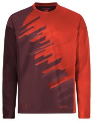 Koszulka rowerowa M Moab LS T-Shirt VI. Czerwone t-shirty sportowe męskie Vaude, m, z materiału, bez ramiączek, rowerowe. Za 318.80 zł.