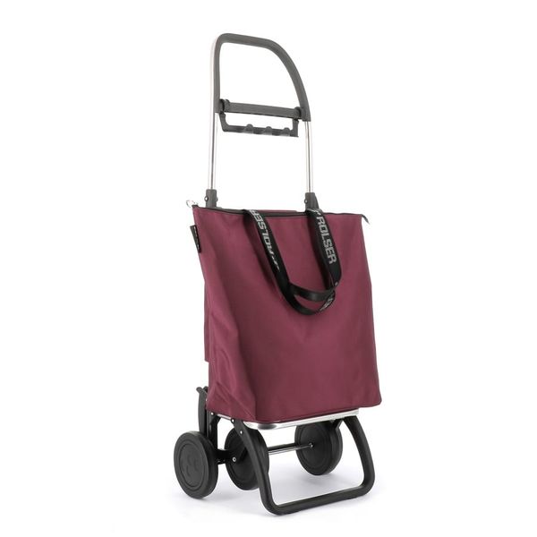 Mini Bag Plus MF 4L Bordowy. Czerwone walizki Rolser, bez wzorów, z materiału. Za 509.00 zł.