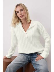 Trendyol Sweter w kolorze kremowym rozmiar: M. Brązowe golfy damskie Trendyol, m, bez wzorów, prążkowane, bez ramiączek. Za 86.99 zł.