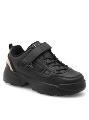 Kappa Sneakersy CEOWB-SS24-3CK10 Czarny. Czarne buty sportowe dziewczęce Kappa, bez wzorów, ze skóry, bez zapięcia. Za 129.99 zł.