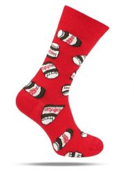 Skarpetki Bawełniane - Tematyczne - Czerwone, Nutella. Czerwone skarpetki męskie His Story, bez wzorów, z bawełny. Za 29.99 zł.